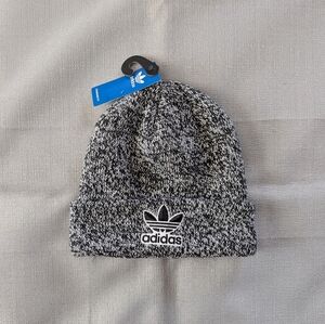 Adidas Black and White Knit Beanie Hat NEW!